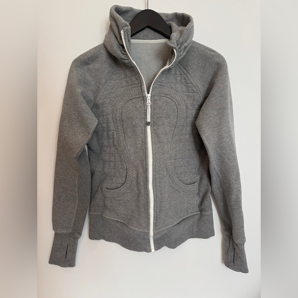 lululemon athletica Gray Full-Zip Sweatshirt